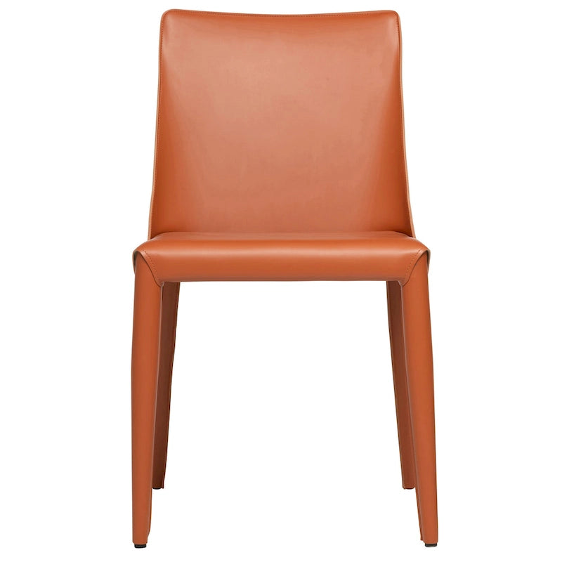 Brązowe Krzesło do Jadalni z Wegańskiej Skóry w Stylu Mid-Century Modern, Miejsca dla 1 osoby