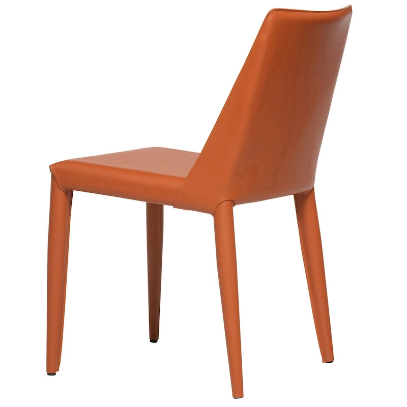 Brązowe Krzesło do Jadalni z Wegańskiej Skóry w Stylu Mid-Century Modern, Miejsca dla 1 osoby
