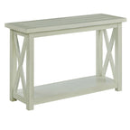 Konsola z forniru drewnianego Off-White, dla 1 osoby
