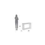 Konsola z forniru drewnianego Off-White, dla 1 osoby