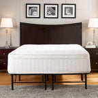 Czarna Rama Łóżka Platformowego Queen Size, 35,5 cm, 1-osobowa