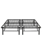 Czarna Rama Łóżka Platformowego Queen Size, 35,5 cm, 1-osobowa