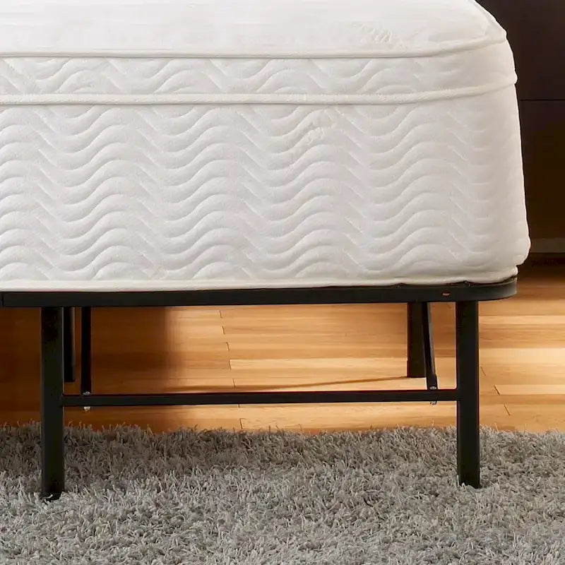 Czarna Rama Łóżka Platformowego Queen Size, 35,5 cm, 1-osobowa