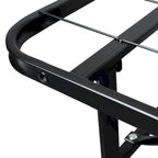 Czarna Rama Łóżka Platformowego Queen Size, 35,5 cm, 1-osobowa