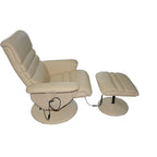 Electric Massage Armchair with Ottoman