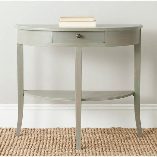 SAFAVIEH Sada Ash Grey Console - 33.9 x 14.4 x 30.1 - 33.9 x 14.4 x 30.1 - 34Wx14Dx30H
