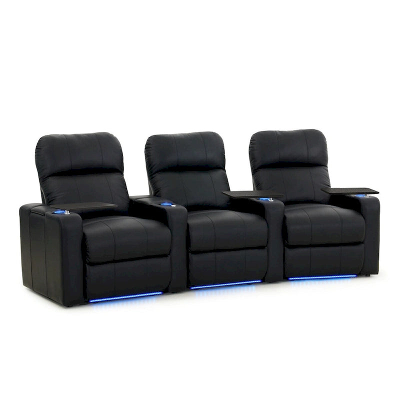 Fotel kinowy z funkcją Black Power Recliner, rząd 3 foteli