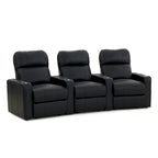 Fotel kinowy z funkcją Black Power Recliner, rząd 3 foteli